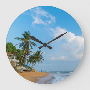 Grande Horloge Ronde Littoral de plage tropicale et vue océanique sur l