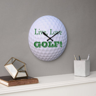 Grande Horloge Ronde Live, Love, GOLF!   Golfball