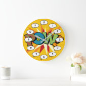 Grande Horloge Ronde Livre de BD Pop Art POW (Maison)