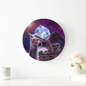 Grande Horloge Ronde Llama Moon (Maison)