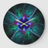 Grande Horloge Ronde L'oeil Abstrait Art Round (Recto)
