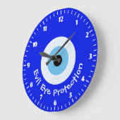 Grande Horloge Ronde L'Oeil malin grec (Angle)