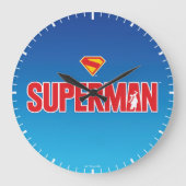 Grande Horloge Ronde Logo classique Superman Bold (Recto)