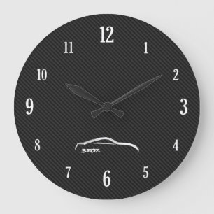 Grande Horloge Ronde Logo de Brushstroke