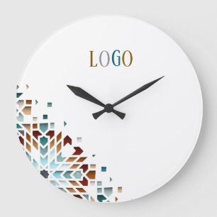 Grande Horloge Ronde Logo de société personnalisé grand format promotio