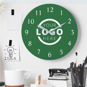 Grande Horloge Ronde Logo de société personnalisé promotionnel