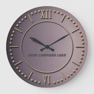 Grande Horloge Ronde LOGO DE YOUR COMPANY, personalized,add your text