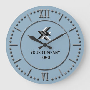 Grande Horloge Ronde LOGO DE YOUR COMPANY, personalized,add your text
