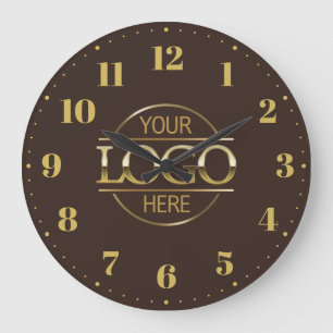 Grande Horloge Ronde Logo d'entreprise de marque moderne promotionnel