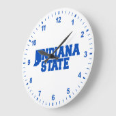 Grande Horloge Ronde Logo Indiana State (Angle)