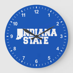 Grande Horloge Ronde Logo Indiana State