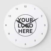 Grande Horloge Ronde Logo promotionnel de marque blanche (Recto)