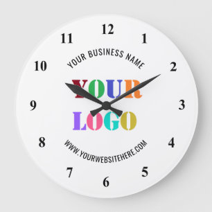 Grande Horloge Ronde Logo Promotionnel Personnalisé  