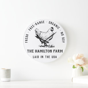 Grande Horloge Ronde Logo promotionnel personnalisé pour l'entreprise a
