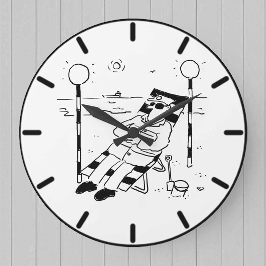 Grande Horloge Ronde Lollipop Man