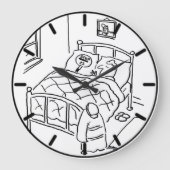 Grande Horloge Ronde Lollipop Man dort avec sa Lollipop (Recto)