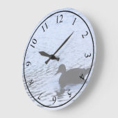 Grande Horloge Ronde Lone Duck Wildlife Lake Water Ripples Photography (Angle)