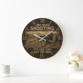Grande Horloge Ronde Long Range Shooting Precision Marksman Rustic (Maison)