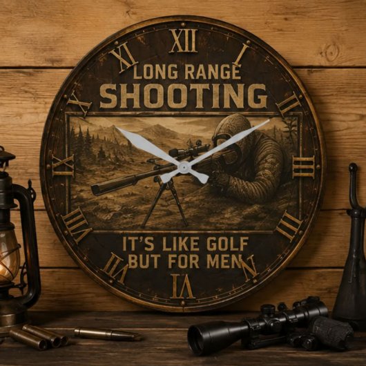 Grande Horloge Ronde Long Range Shooting Precision Marksman Rustic