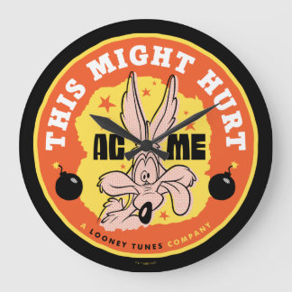 Grande Horloge Ronde LOONEY TUNES™ | WILE E. COYOTE™ Cela pourrait fair