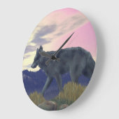 Grande Horloge Ronde Loup de grand pays (Angle)
