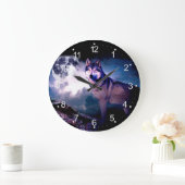 Grande Horloge Ronde Loup lunaire (Maison)