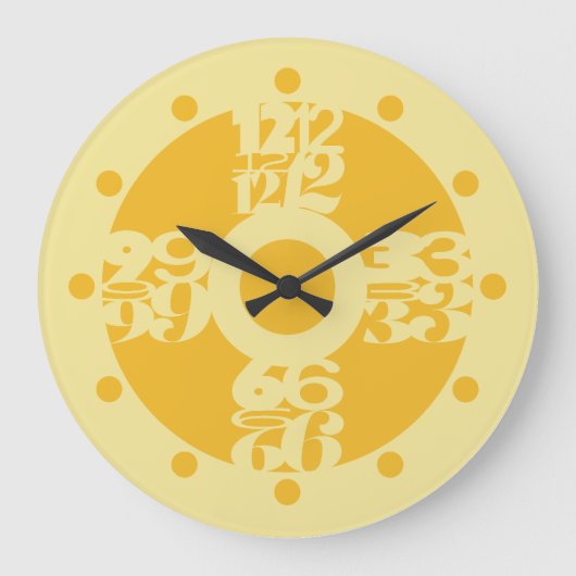 GRANDE HORLOGE RONDE LOVE GOLD RUSH COLORS BY MASANSER PIXELAT (Recto)