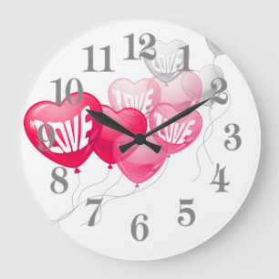 Grande Horloge Ronde Love Heart