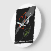 Grande Horloge Ronde Love Music Wall Clock (Angle)