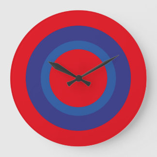 Grande Horloge Ronde LOVE RED BLUE SPECIAL USA/EEUU by Masanser