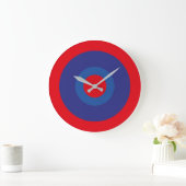 Grande Horloge Ronde LOVE RED BLUE SPECIAL USA/EEUU by Masanser (Maison)