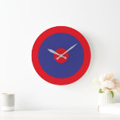Grande Horloge Ronde LOVE RED BLUE SPECIAL USA/EEUU by Masanser (Maison)