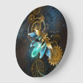 Grande Horloge Ronde Luciole de vapeur (Angle)