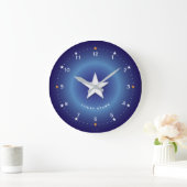 Grande Horloge Ronde Lucky Stars Acrylic Wall Clock (Maison)