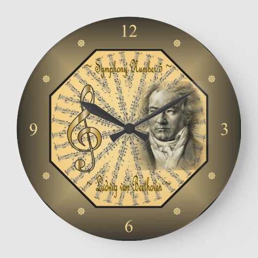 Grande Horloge Ronde Ludwig van Beethoven (Recto)