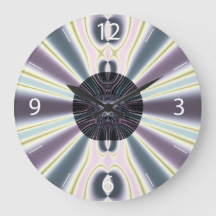 Grande Horloge Ronde Lumières de diamant