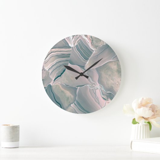 Grande Horloge Ronde Luminosité de l'Agate (Maison)