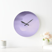 Grande Horloge Ronde Lune violette et cadran planétaire (Maison)