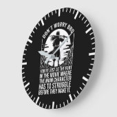 Grande Horloge Ronde Lutter avant de le faire - Motivation Anime (Angle)