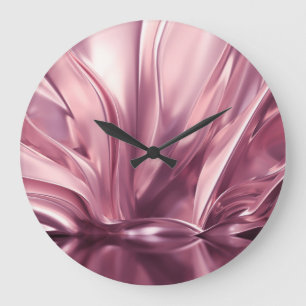 Grande Horloge Ronde Luxueux Arrière - plan d'illustration 3D en or