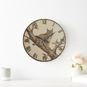 Grande Horloge Ronde Lynx Wall Clock  (Maison)