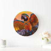 Grande Horloge Ronde Macaw (Maison)