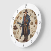 GRANDE HORLOGE RONDE MACHINE À TEMPS (Angle)