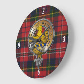 Grande Horloge Ronde MacPherson Tartan & Badge (Angle)