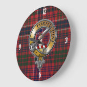 Grande Horloge Ronde MacRae Tartan & Badge (Angle)