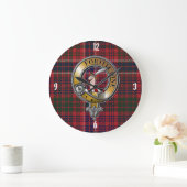 Grande Horloge Ronde MacRae Tartan & Badge (Maison)