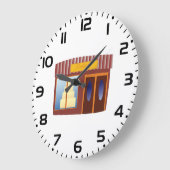 Grande Horloge Ronde Magasin de boulangerie magasin de pâtisserie (Angle)