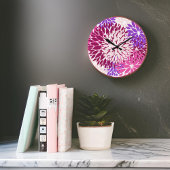 Grande Horloge Ronde Magenta Peach