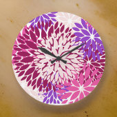 Grande Horloge Ronde Magenta Peach