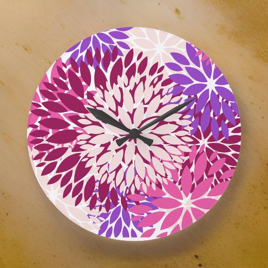 Grande Horloge Ronde Magenta Peach